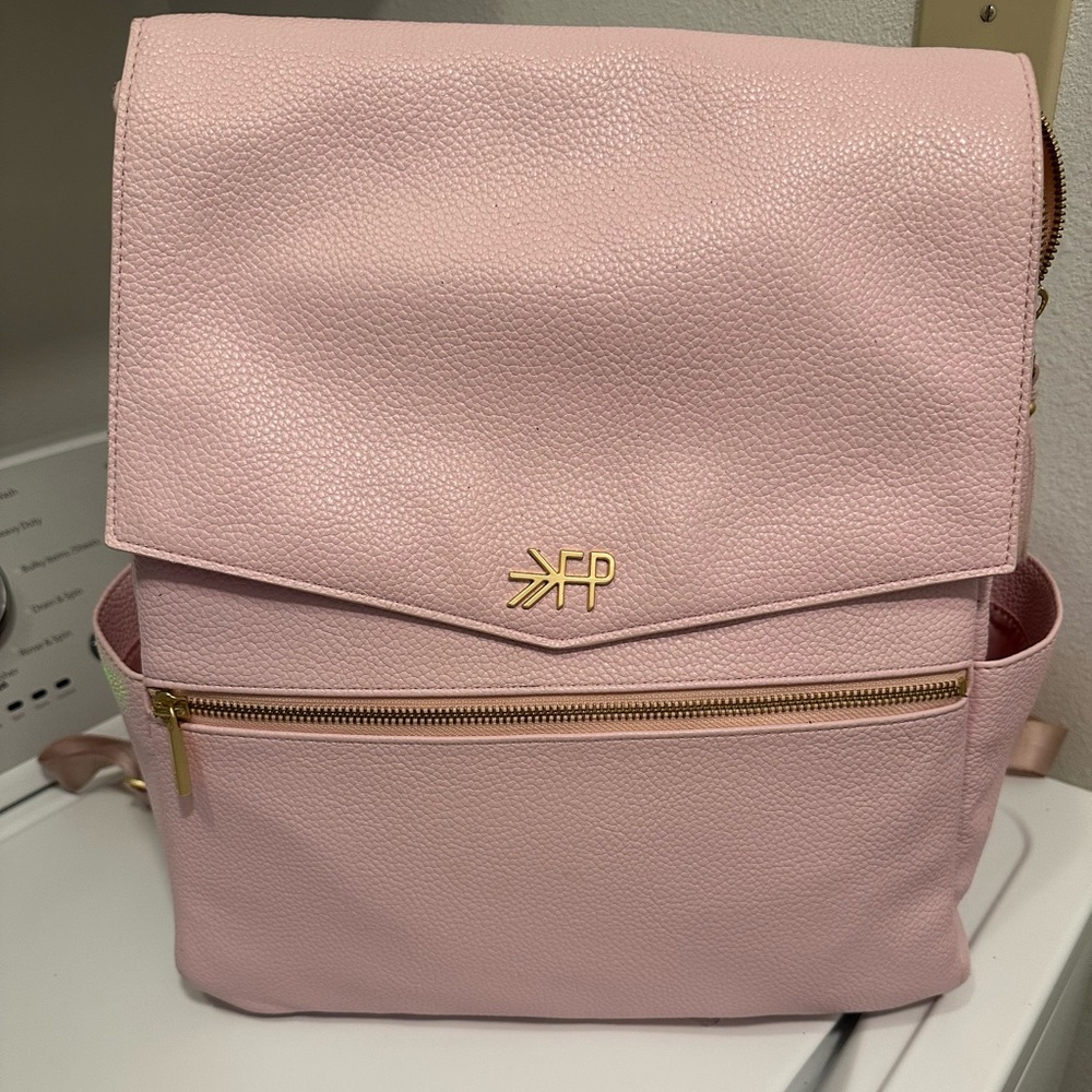 Pink freshly picked diaper bag